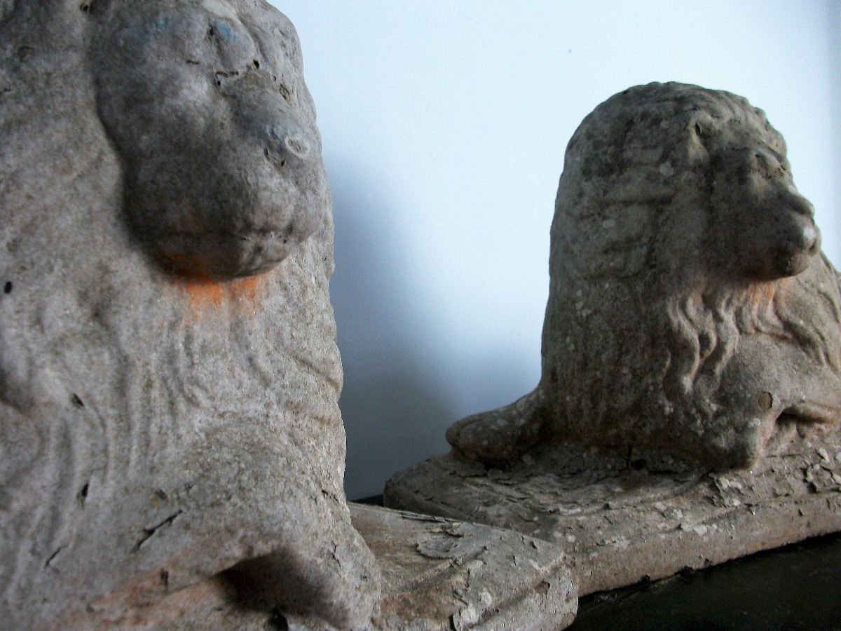  	Pair of Stone Lions